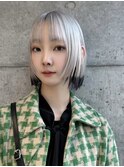 インナーカラーイヤリングカラーハイライトローライトブリーチ