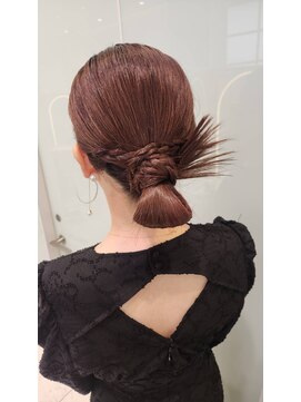 六本木美容室 白金店 カチモリヘア/結婚式/ヘアセット/結婚式お呼ばれ/ヘアアレンジ