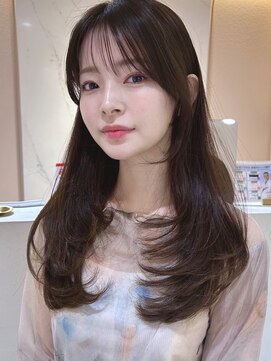 サンド ミュウ 横浜店(sand mieu) くびレイヤーボブルフネビージュ小顔ワンレンこなれミディ