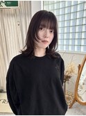 顔まわりレイヤー_ウルフカット_カジュアルレイヤー
