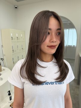 デビュー 沖縄泡瀬店(Debut) ホワイトグレージュ/デジタルパーマ/チェリーブラウン/沖縄市