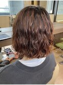 盛岡駅レディースパーマショートパーマコテ巻き風パーマ30代40代