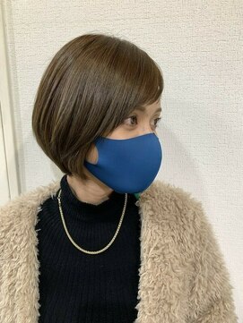 アールサロンサカエ(Rr SALON SAKAE) 【BOTANIUM byRrSALON】ミニボブ×オリーブグレージュ☆