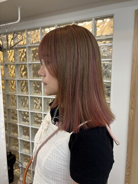 ペレ アネックス 大阪梅田茶屋町店(PELE ANNEX) ミディアムヘア/デザインカラー/フェイスフレーミング/梅田