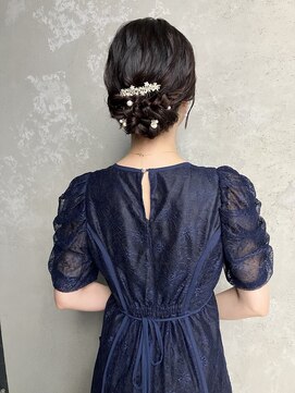 コトナ(kotona) 【黒髪シニヨンヘアアレンジ】ヘアセットカチモリリボンヘア渋谷