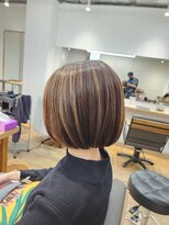 ヘアスペース リズム グリーン(Hair space Rizm green)&nbsp;ボブ×ハイライト