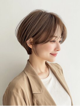 アッシュ 成瀬店(Ash) 大人シュートボブひし形ショート前下り前髪あり