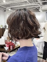 カーフ アオゾラヘアー 光の森2号店(calf AOZORA HAIR) ミニボブ スパイラルパーマ ふんわり系パーマ スタイリング簡単