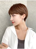 ハンサムショート/丸みショートボブ/20代30代40代50代/顔周り