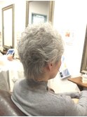 50代60代70代/ウルフパーマ/ウルフショート/グレイヘア