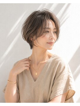 アッシュ 学芸大学店(Ash) ショートボブ/大人女性/グレージュ/白髪ぼかし/脱白髪染め
