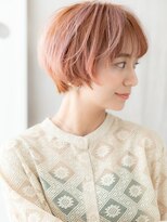 カバーヘア ブリス 北浦和(COVER HAIR bliss)&nbsp;ハイトーンカラー小顔ハンサムショートマッシュボブ10代20代X