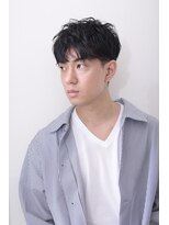 リメル 奥沢自由が丘店(Remel)&nbsp;スーツ短髪ツーブロック束感パーママッシュ黒髪ナチュラル