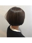 ナチュラルストレート×ショートボブ