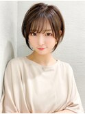 ２０代３０代でも◎韓国風ショートカット☆ミルクティーブラウン