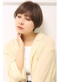 丸みナチュラルショートボブ