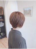 小顔/ボブ/ベージュカラー