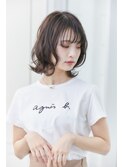 ふんわりカール/シースルーバング/センター分けボブ/エギョモリ