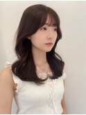 くびれセミロング韓国ヘアs