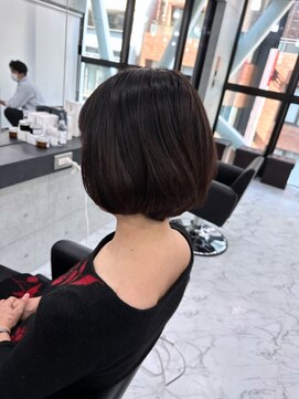 エンディアリング 東銀座(Endearing) 黒髪/グレーベージュ/レイヤーロング/前髪パーマ/銀座/東銀座