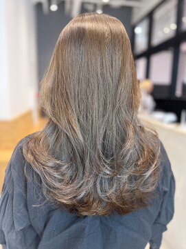 アイティーバイアルバム 松戸店(IT by ALBUM) オリーブレイヤー_グレーベージュレイヤーロング_ba466571