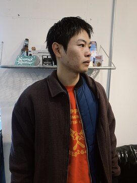 グッドプレイスアンドシング(Good Place&thing) メンズ短髪ベリーショートスパイキーショート