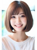 大人ナチュラルショートボブ30代40代50代白髪ぼかし