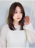 20代30代40代前髪なし大人フェミニンロングレイヤーカット