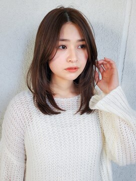 ガーデン オオタカノモリ(garden otakanomori) 20代30代40代前髪なし大人フェミニンロングレイヤーカット