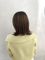 小森谷,マロンベージュ,ボブルフ,ネビージュ,小顔,ワンレンj97