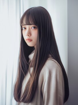 スケール(SCALE) 柔らかサンドベージュ × 洗練ワイドバング【髪質改善 梅田】1