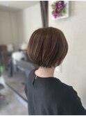 ショートボブ/オリーブベージュ