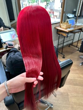 ビス ヘア アンド ビューティー 西新井店(Vis Hair＆Beauty) 20代30代冬カラーブリーチカラーレッドカラー