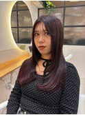ナチュラルレイヤーカット×カシスカラー