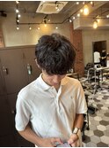 MEN'S HAIR/束間ショート/コンマヘア/ツーブロックマッシュ