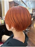 大人可愛いショート×オレンジby ERINA