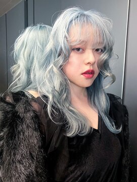 アルバム 渋谷パルコ(ALBUM) ミディアムボブ顔周りレイヤー韓国ヘアおくれ毛_F20631