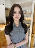 くびれ巻き/ダークチョコカラー/韓国ヘア/上品モテ