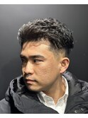 オールバックパーマ