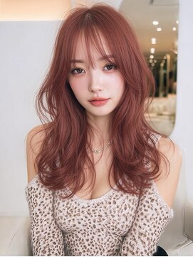 アジールヘア 池袋東口店(agir hair) ブリーチダブルカラーピンクベージュワンホンレイヤー 池袋