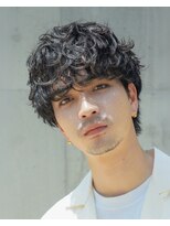 フィフス トウキョウ (fifth TOKYO)&nbsp;渋谷シャドウパーマメンズカットセンターパートウルフ