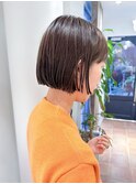 ぷつっとボブ　切りっぱなしボブ　コンパクトボブ　刈り上げボブ
