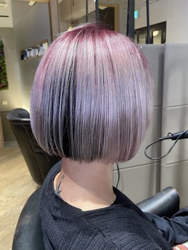 ボブ×デザインカラー♪/ブリーチ/10代20代30代