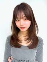 アフロートリノ(AFLOAT Leino)&nbsp;ワンカールで可愛いミディアムレイヤー