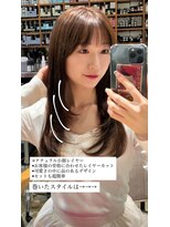 ノラ ヘアーサロン(NORA HAIR SALON) ナチュラル小顔前髪あり後れ毛サイドバング結べるボブくびれヘア