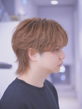 ポプルス 渋谷(popls) ウルフカット/センターパートウルフ/毛流れウルフ/メンズウルフ