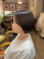 ラル ヘアデザイン(ral hair design)&nbsp;ミニボブ/コンパクトボブ/前髪長め/4stepトリートメント
