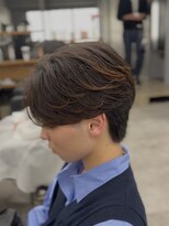 オーバル バイ アピッシュ(OVARL by apish)&nbsp;ニュアンスパーマセンターパート毛流れパーマリバースパーマ