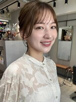 シンス 銀座(since)&nbsp;ヘアセット／ヘアアレンジ/編み下ろしアレンジ/顔まわりカット