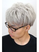 カプリヘアーデザイン(Capri Hair design) ホワイトアッシュ × ツーブロ・マッシュ